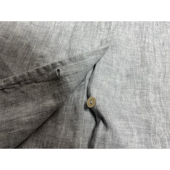 Yuvita Linen Gray Button Up Top Ladies Size Medium Tunic Lagenlook - Picture 9 of 13